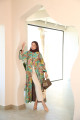 Vintage Blocks Print Abaya