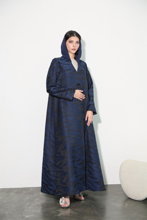 Viscose abaya in royal blue
