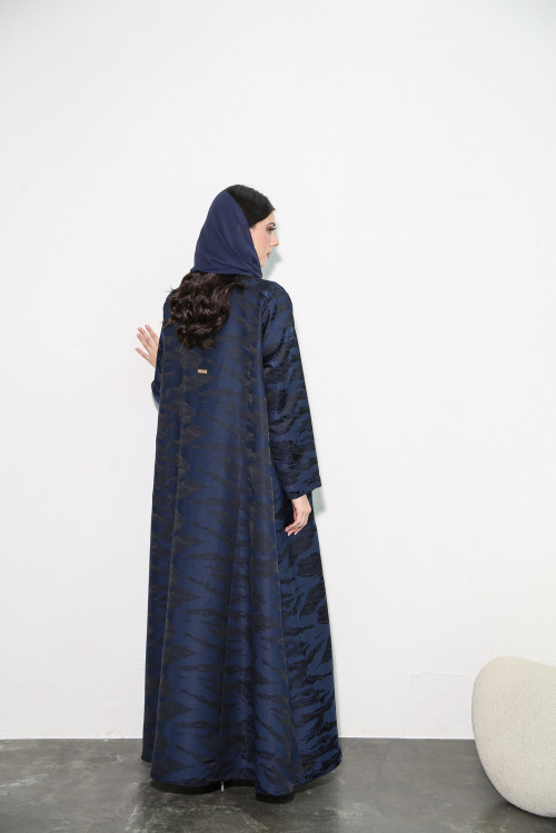 Viscose abaya in royal blue