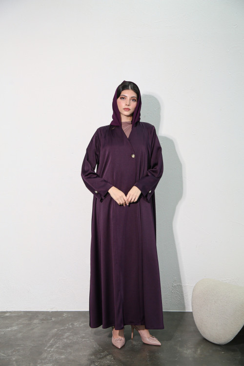 Classic purple abaya