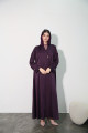 Classic purple abaya