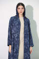 Practical navy blue abaya