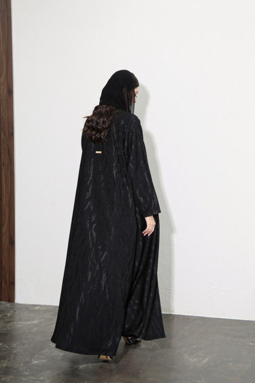 Patterned practical abaya