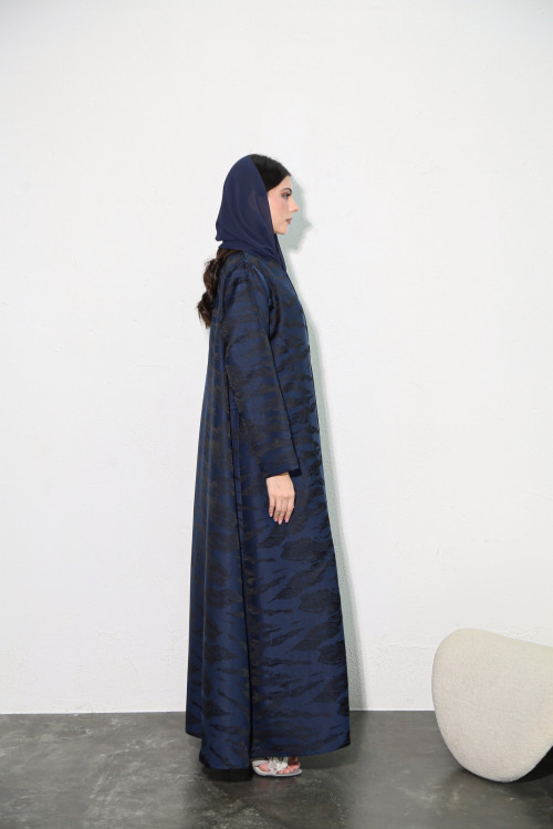 Viscose abaya in royal blue