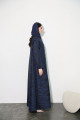 Viscose abaya in royal blue