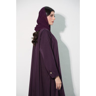 Classic purple abaya