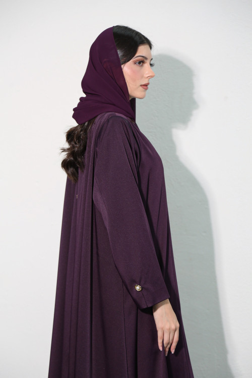 Classic purple abaya