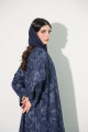 Practical navy blue abaya