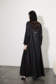 Luxurious abaya with small flowers