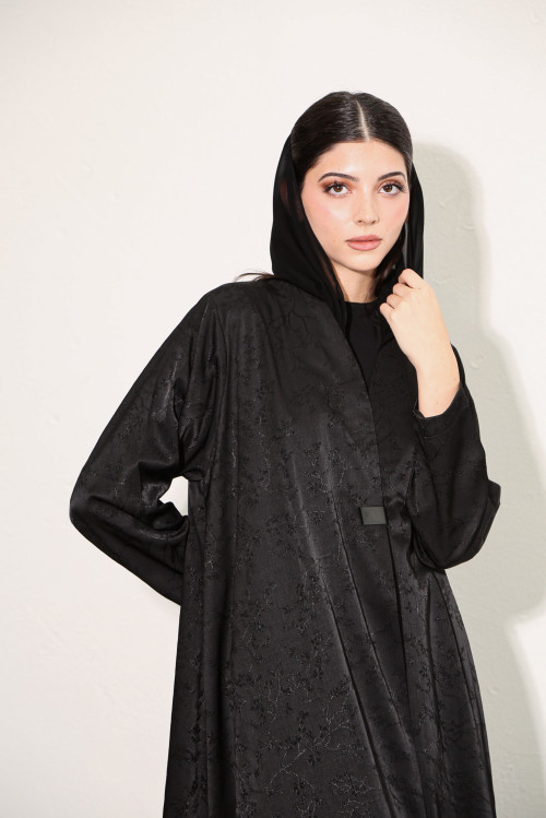 Luxurious abaya with small flowers