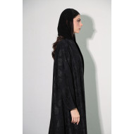 Practical abaya patterned with leaves