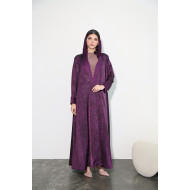 Purple viscose abaya