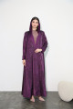 Purple viscose abaya