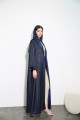 Viscose abaya in navy color