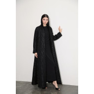 Patterned practical abaya