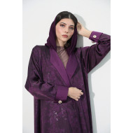 Purple viscose abaya
