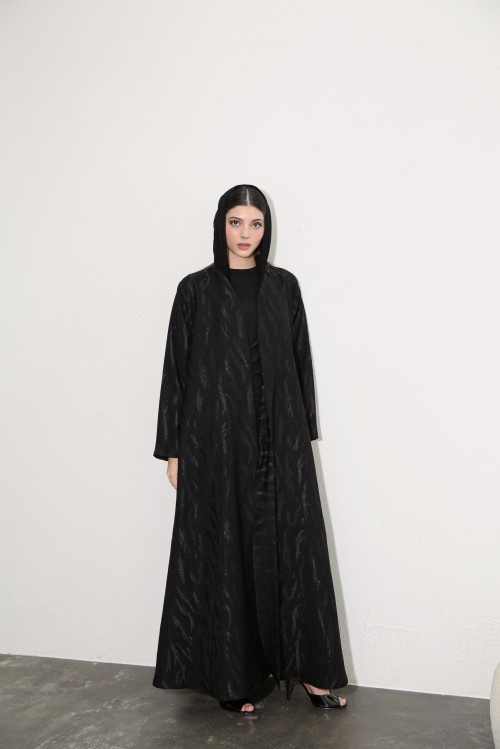 Patterned practical abaya