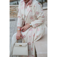 عباية زهرة الكتان – زهري