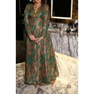 ثوب بيزلي (اخضر)