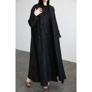 Luxurious spider lily abaya