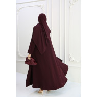 Luxurious maroon abaya