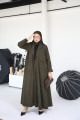 Winter olive trench coat