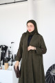 Winter olive trench coat