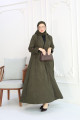 Winter olive trench coat