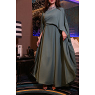 Royal evening dress with wide cape – Tiffany