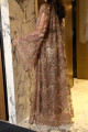 Copper tulle bisht dress