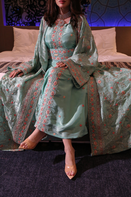 Royal kaftan - turquoise
