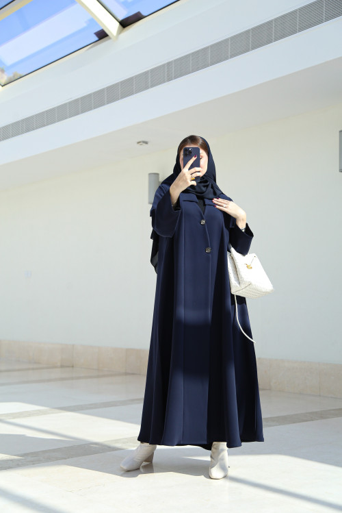 Royal navy blue abaya