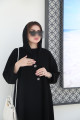 Practical abaya with titanium buttons