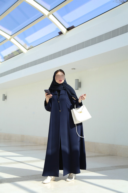 Royal navy blue abaya