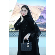 Classic abaya with French lace