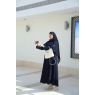 Royal navy blue abaya