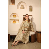 ثوب مطرز-  ذهب