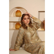 ثوب مطرز-  ذهب