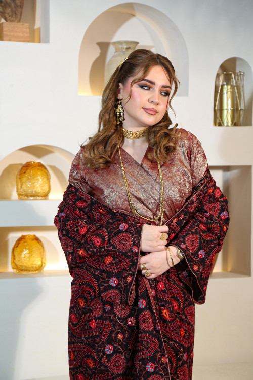 بشت فاخر- احمر معدني