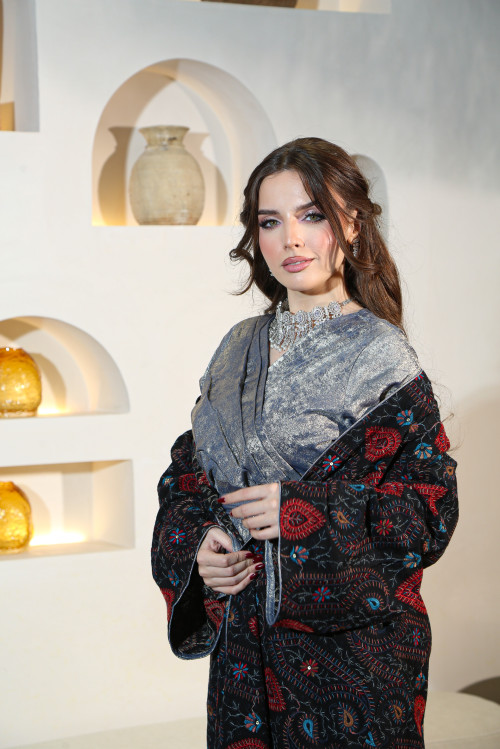 بشت فاخر- ازرق معدني