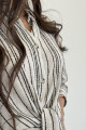 Black striped cool cotton summer shirt