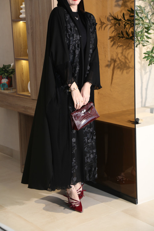 Roses lace  abaya