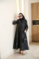Black brocade abaya Black brocade abaya