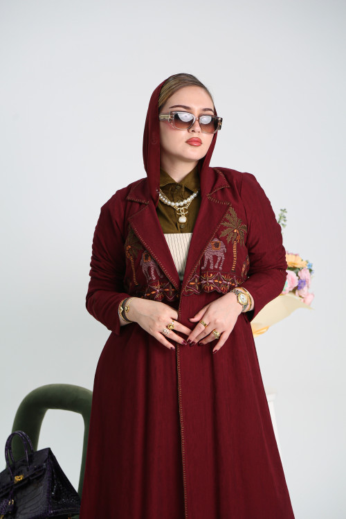 Desert Oasis- Burgundy