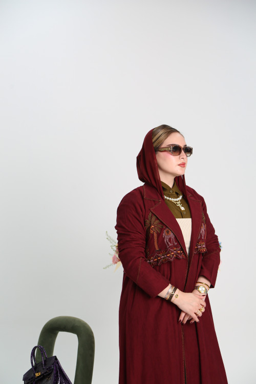 Desert Oasis- Burgundy