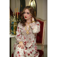 مخور  جاكارد  لامع- Red Flowers