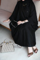 Bahraini abaya with black buttons