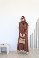 Caramel brown abaya