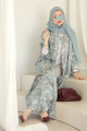 Tiffany printed abaya