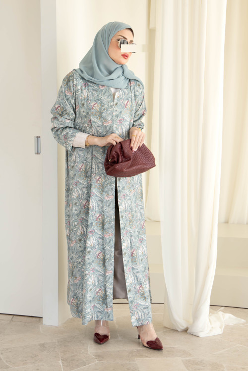 Tiffany printed abaya